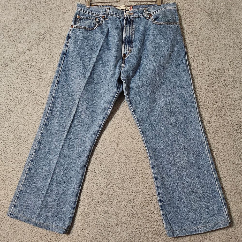 VTG Levi's 517 Bootcut Jeans‎ Men's 38x27 (hemmed) Blue Denim Cowboy Rodeo